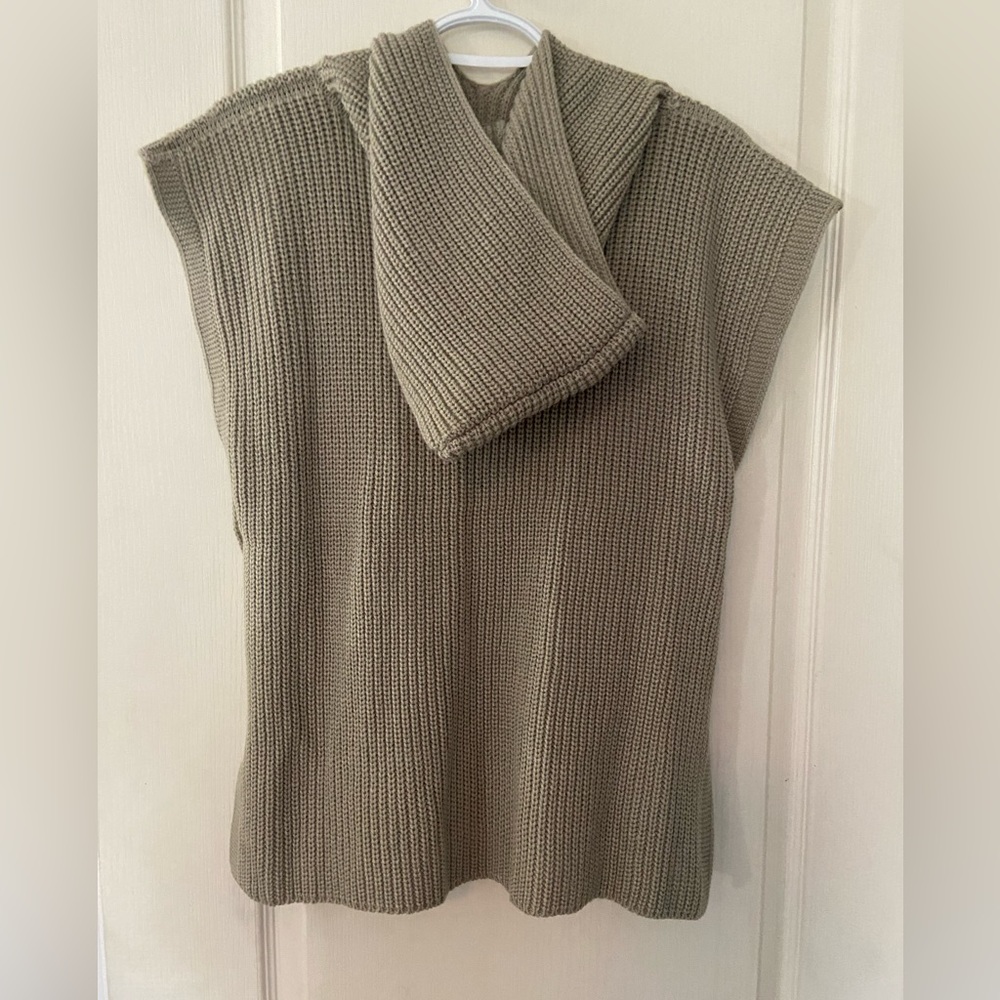Cream Knitted Slipover with Hood - Picture 3 of 8